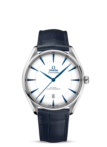 Omega Seamaster Master Co-Axial 39.5 Singapore Edition Stainless Steel / White / Alligator 511.13.40.20.04.002