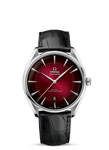 Seamaster Master Co-Axial 39.5 Omega Boutique Edition Stainless Steel / Red / Alligator 511.13.40.20.11.002