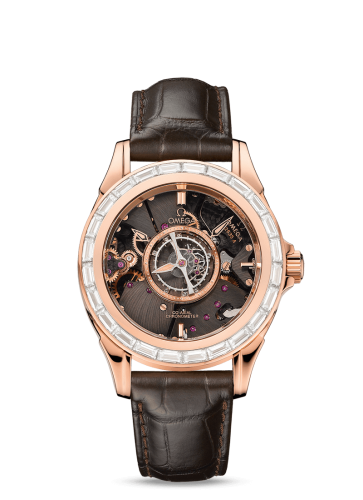 De Ville Tourbillon Co-Axial Red Gold / Baguette / Omega Boutique 513.58.39.21.64.001