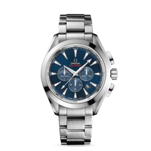 Omega Seamaster Aqua Terra 150M Co-Axial 44 Chronograph Stainless Steel / Blue / Bracelet / Olympic Collection 522.10.44.50.03.001