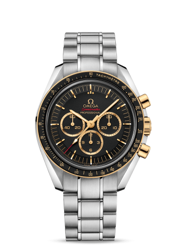 Omega Speedmaster Professional Moonwatch Stainless Steel / Yellow Gold / Black / Tokyo Olympics 522.20.42.30.01.001