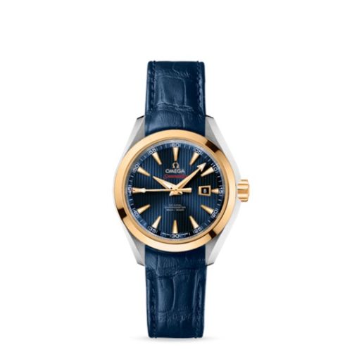 Omega Seamaster Aqua Terra 150M Co-Axial 34 Stainless Steel / Yellow Gold / Blue / Bracelet / Olympic Collection London 2012 522.23.34.20.03.001