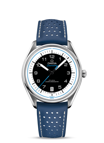 Omega Seamaster Master Co-Axial 39.5 Olympic Timekeeper Stainless Steel / Black / Blue 522.32.40.20.01.001