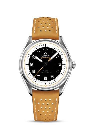 Omega Seamaster Master Co-Axial 39.5 Olympic Timekeeper Stainless Steel / Black / Yellow 522.32.40.20.01.002