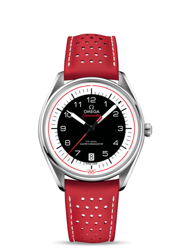 Omega Seamaster Master Co-Axial 39.5 Olympic Timekeeper Stainless Steel / Black / Red 522.32.40.20.01.004