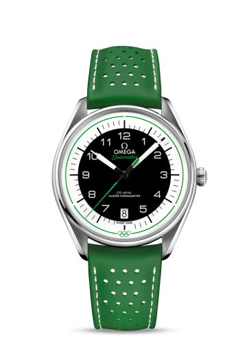 Omega Seamaster Master Co-Axial 39.5 Olympic Timekeeper Stainless Steel / Black / Green 522.32.40.20.01.005