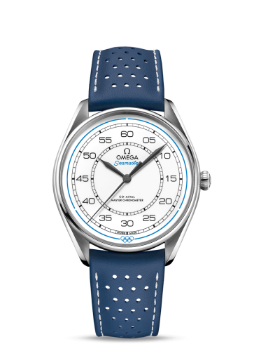 Omega Seamaster Master Co-Axial 39.5 Olympic Timekeeper Stainless Steel / White / Blue 522.32.40.20.04.001