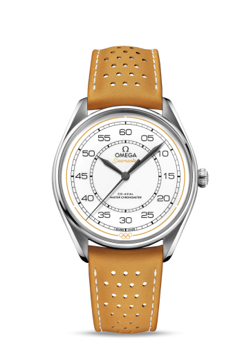 Omega Seamaster Master Co-Axial 39.5 Olympic Timekeeper Stainless Steel / White / Yellow 522.32.40.20.04.002