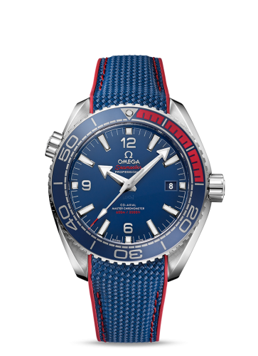 Omega Seamaster Planet Ocean 600M Co-Axial 43.5 Master Chronometer Stainless Steel / Blue / Rubber / PyeongChang 2018 522.32.44.21.03.001