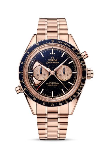 Omega Speedmaster Chrono Chime Co-Axial Master Chronometer Chronograph Sedna Gold / Aventurine 522.50.45.52.03.001