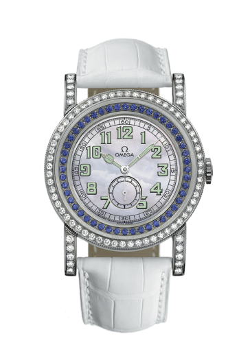 Omega Museum Collection N° 1 "Pilots 1938" Aquarella Blue Sapphires 5772.71.56