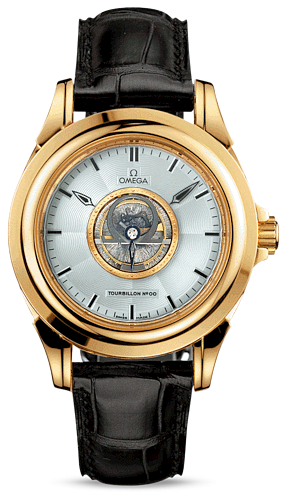 Omega De Ville Tourbillon Yellow Gold / Silver 5913.30.32