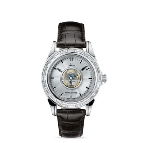 Omega De Ville Tourbillon Platinum / Baguette / Silver 5944.40.31