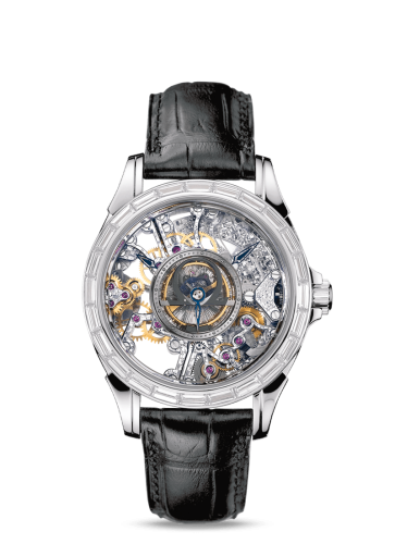 Omega De Ville Tourbillon Platinum / Baguette / Skeleton 5946.30.31