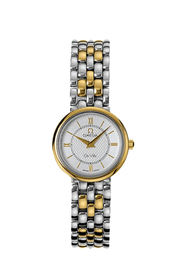 Omega De Ville Classic Quartz 33 Stainless Steel / Yellow Gold / Silver / Bracelet 7374.31.00
