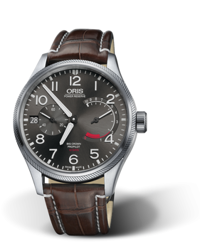 Oris Big Crown ProPilot Calibre 111 Stainless Steel / Grey / Alligator 01 111 7711 4163-Set 1 22 72FC