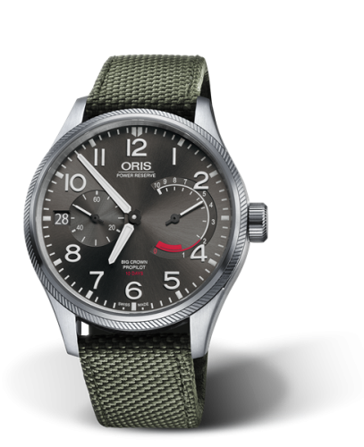 Oris Big Crown ProPilot Calibre 111 Stainless Steel / Grey / Textile 01 111 7711 4163-Set 5 22 14FC