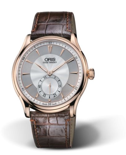 Oris Artelier Hand Winding Small Second 40 Rose Gold / Silver 01 396 7580 6051-Set