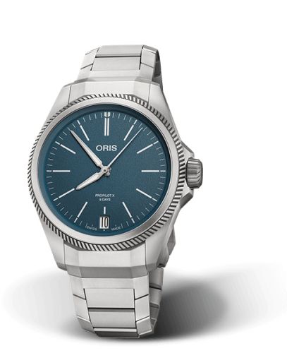 Oris ProPilot X Calibre 400 Titanium / Blue / Bracelet 01 400 7778 7155-07 7 20 01TLC