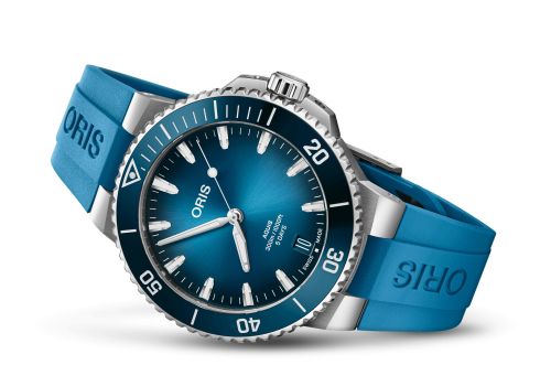 Oris Aquis Date Calibre 400 43.5 Stainless Steel / Blue / Rubber 01 400 7790 4135-07 4 23 45EB