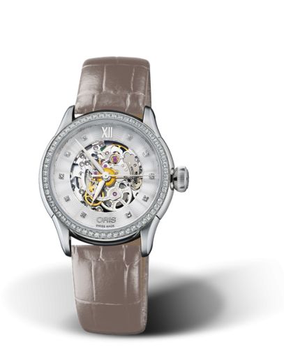 Oris Artelier Skeleton 31 Diamonds Stainless Steel - Diamond 01 560 7604 4919-07 5 16 61FC