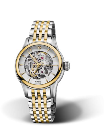 Oris Artelier Skeleton 31 Stainless Steel - Yellow Gold / Bracelet 01 560 7687 4351-07 8 14 78