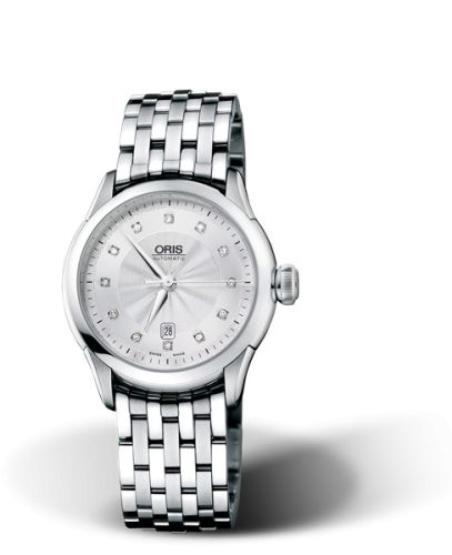 Oris Artelier Date Diamonds 31 Stainless Steel / Silver / Bracelet 01 561 7604 4041-07 8 16 73