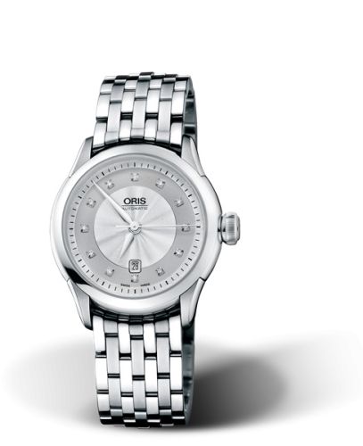 Oris Artelier Date Diamonds Stainless Steel / Silver / Bracelet 01 561 7604 4091-07 8 16 73
