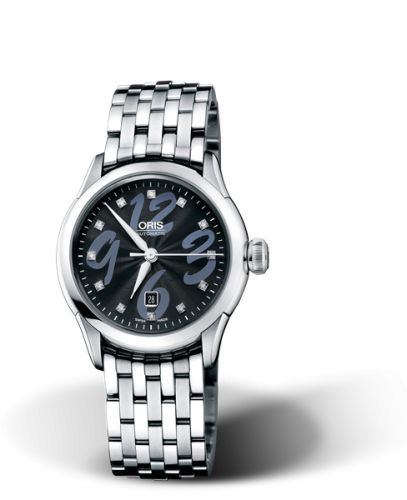 Oris Artelier Date Diamonds 31 Stainless Steel / Black / Bracelet 01 561 7604 4094-07 8 16 73