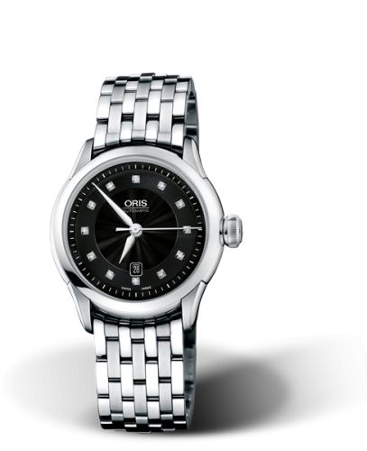 Oris Artelier Date Diamonds 31 Stainless Steel / Black / Bracelet 01 561 7604 4099-07 8 16 73