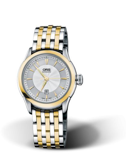Oris Artelier Date 31 Stainless Steel - Yellow Gold / Silver / Bracelet 01 561 7604 4351-07 8 16 74