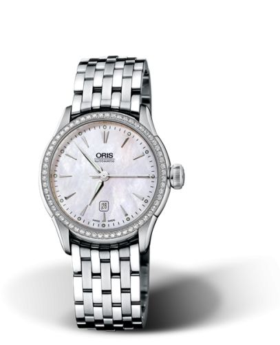 Oris Artelier Date Diamonds 31 Stainless Steel - Diamond / MOP / Bracelet 01 561 7604 4956-07 8 16 73