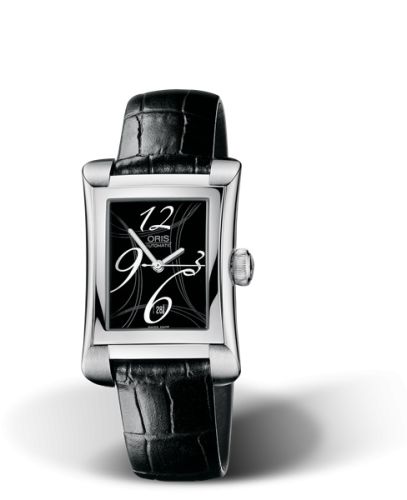 Oris Rectangular Date 25.9 Stainless Steel / Black 01 561 7620 4064-07 5 16 72