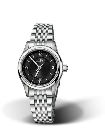 Oris Classic Date Lady 28.5 Stainless Steel / Black / Bracelet 01 561 7650 4034-07 8 14 10