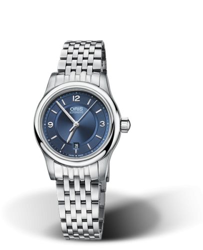 Oris Classic Date Lady 28.5 Stainless Steel / Blue / Bracelet 01 561 7650 4035-07 8 14 61