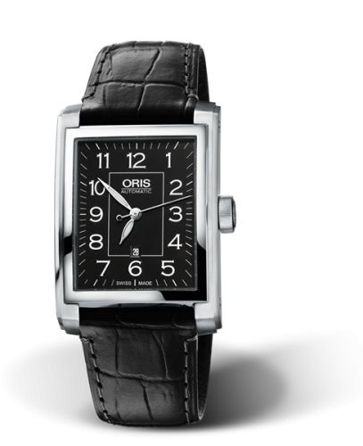Oris Rectangular Date 30 Stainless Steel / Black - Arabic 01 561 7657 4034-07 5 21 71FC