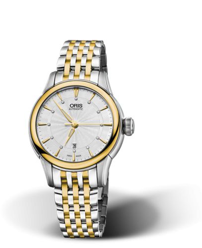 Oris Artelier Date Diamonds 31 Stainless Steel - Yellow Gold / Silver / Bracelet 01 561 7687 4351-07 8 14 78