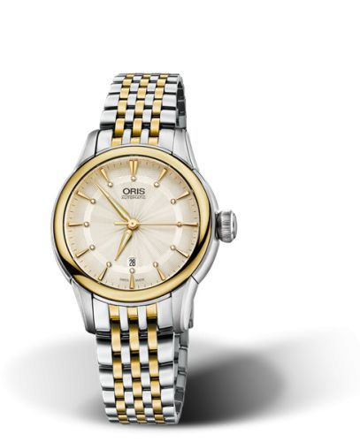 Oris Artelier Date Diamonds 31 Stainless Steel - Yellow Gold / Jungfraujoch 01 561 7687 4381-Set MB