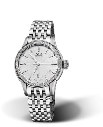 Oris Artelier Date Diamonds 31 Stainless Steel - Diamond / Silver / Bracelet 01 561 7687 4951-07 8 14 77