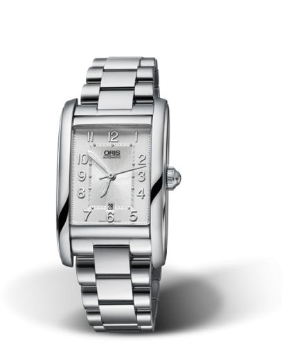 Oris Rectangular Date 25 Stainless Steel / Silver - Arabic / Bracelet 01 561 7692 4061-07 8 18 20