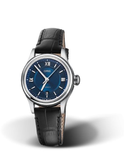 Oris Classic Date Lady 28.5 Stainless Steel / Blue 01 561 7718 4075-07 5 14 35