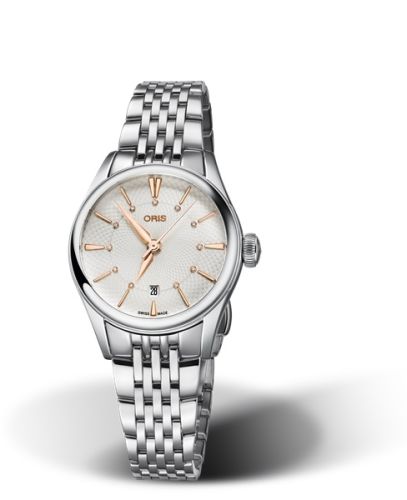 Oris Artelier Date Diamonds 28 Stainless Steel / Silver / Bracelet 01 561 7722 4031-07 8 14 79