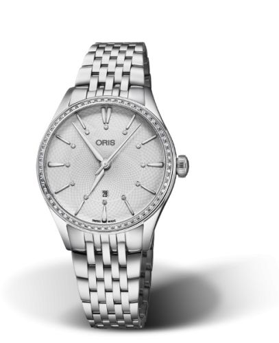 Oris Artelier Date Diamonds 33 Stainless Steel - Diamond / Silver / Bracelet 01 561 7724 4951-07 8 17 79