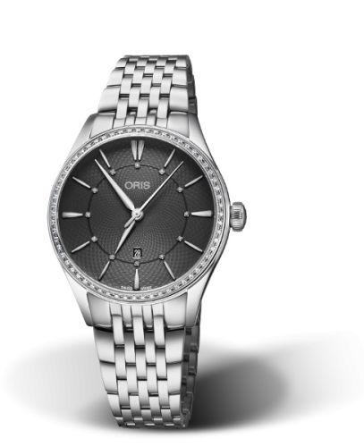 Oris Artelier Date Diamonds 33 Stainless Steel - Diamond / Grey / Bracelet 01 561 7724 4953-07 8 17 79