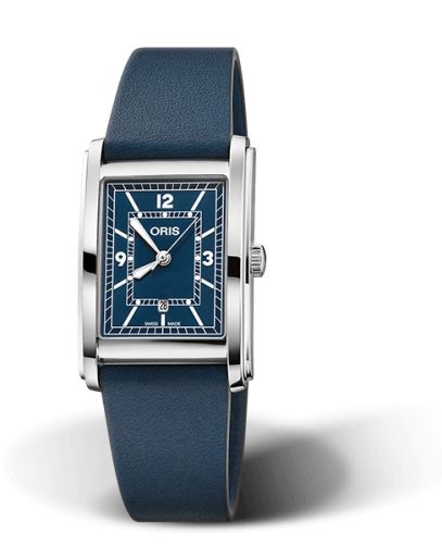 Oris Rectangular Date 25.5 Stainless Steel / Blue 01 561 7783 4065-07 5 19 17