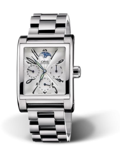 Oris Rectangular Complication Stainless Steel / Silver - Arabic 01 581 7528 4061-07 8 22 68