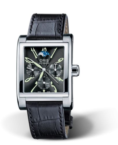 Oris Rectangular Complication Stainless Steel / Black - Arabic 01 581 7528 4064-07 5 22 44FC