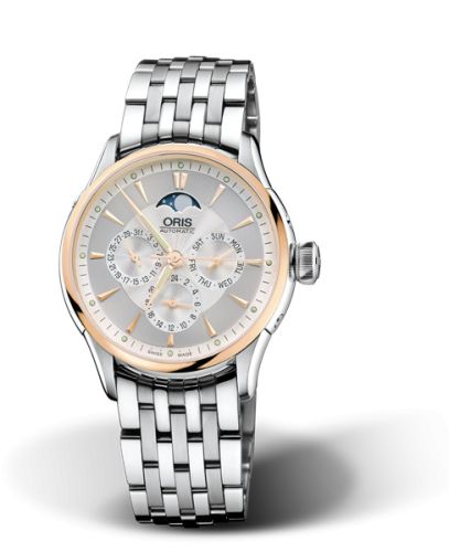 Oris Artelier Complication 35 Stainless Steel - Rose Gold / Silver / Bracelet 01 581 7606 6351-07 8 18 73