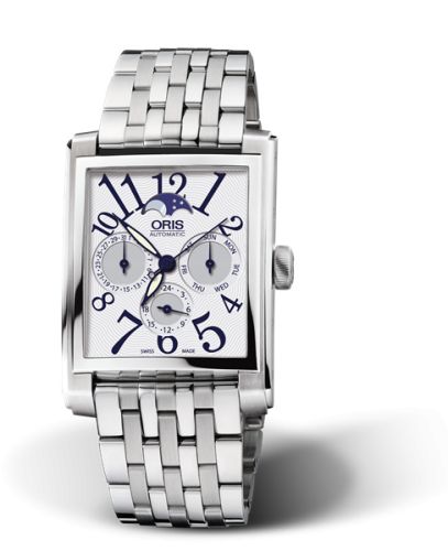 Oris Rectangular Complication Stainless Steel / Silver - Arabic / Bracelet 01 581 7658 4061-07 8 23 82