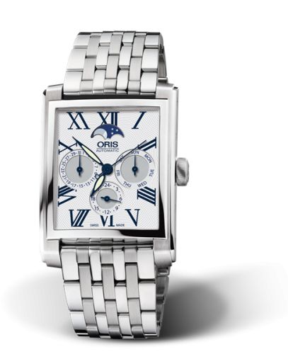 Oris Rectangular Complication Stainless Steel / Silver - Roman / Bracelet 01 581 7658 4071-07 8 23 82